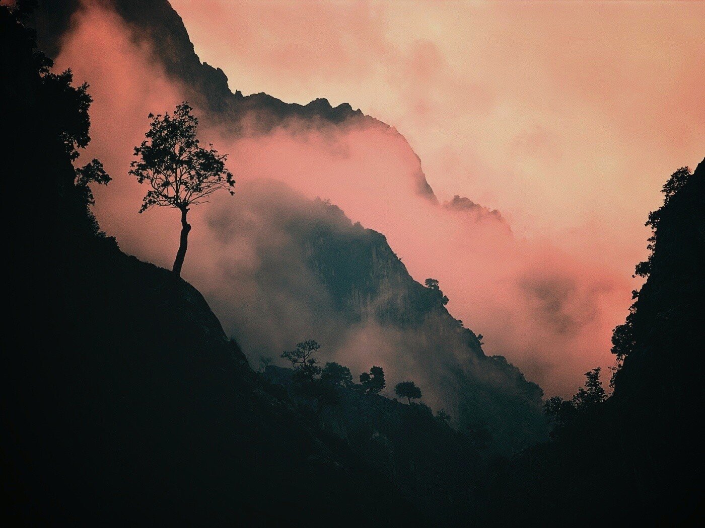 Сумерик в горах обои