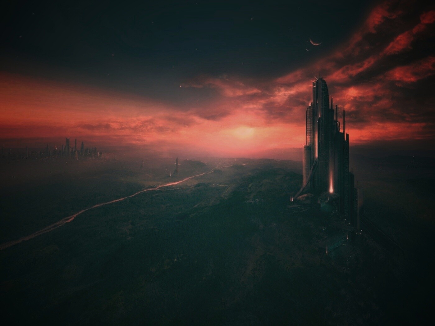 Города будущего обои