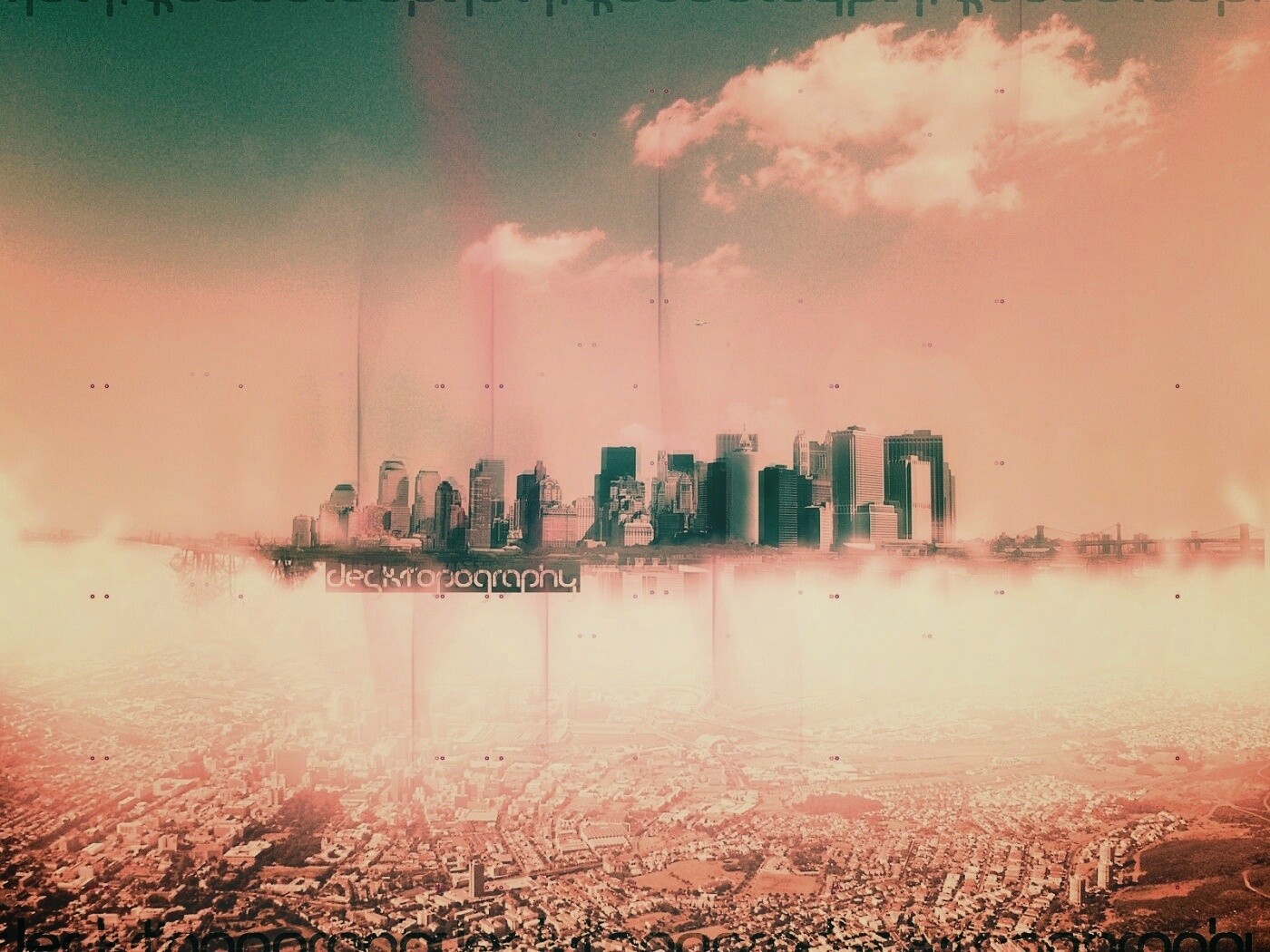 Летающий город обои