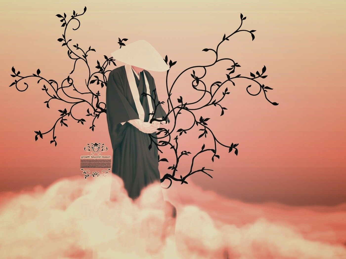 Молящийся монах обои