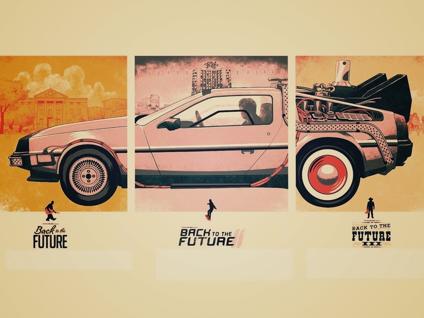 Делориан из Назад в будущее обои