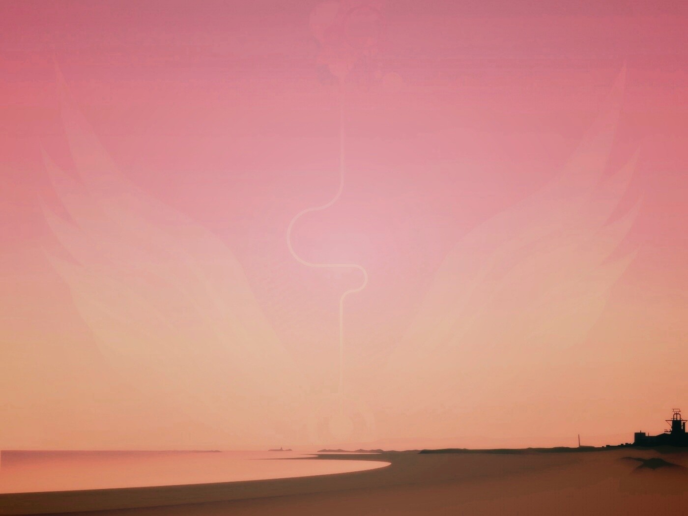 Крылатое солнце обои