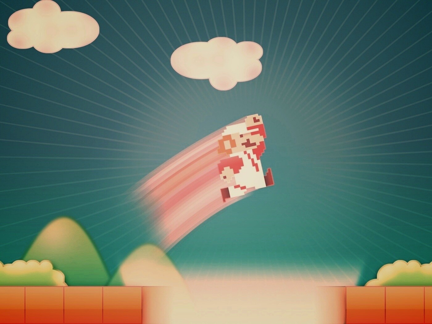 Прыжок Марио обои