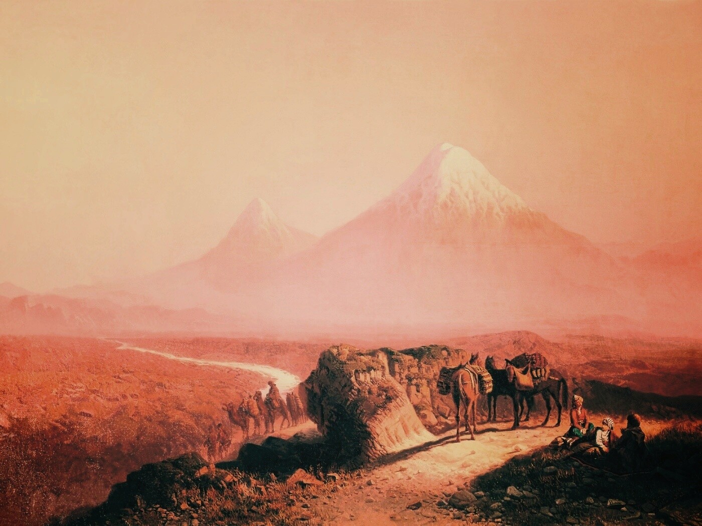 Картина "Вид на Арарат" обои