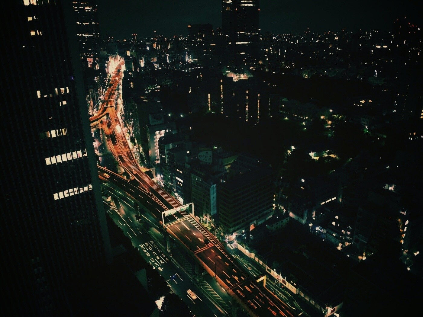 Вид на автостраду обои