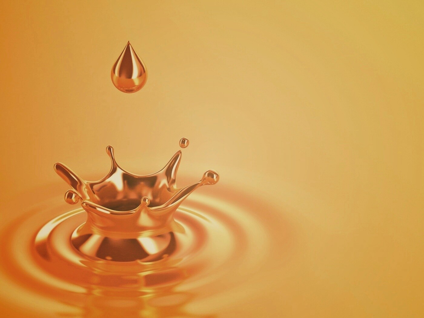 Золотая капля обои