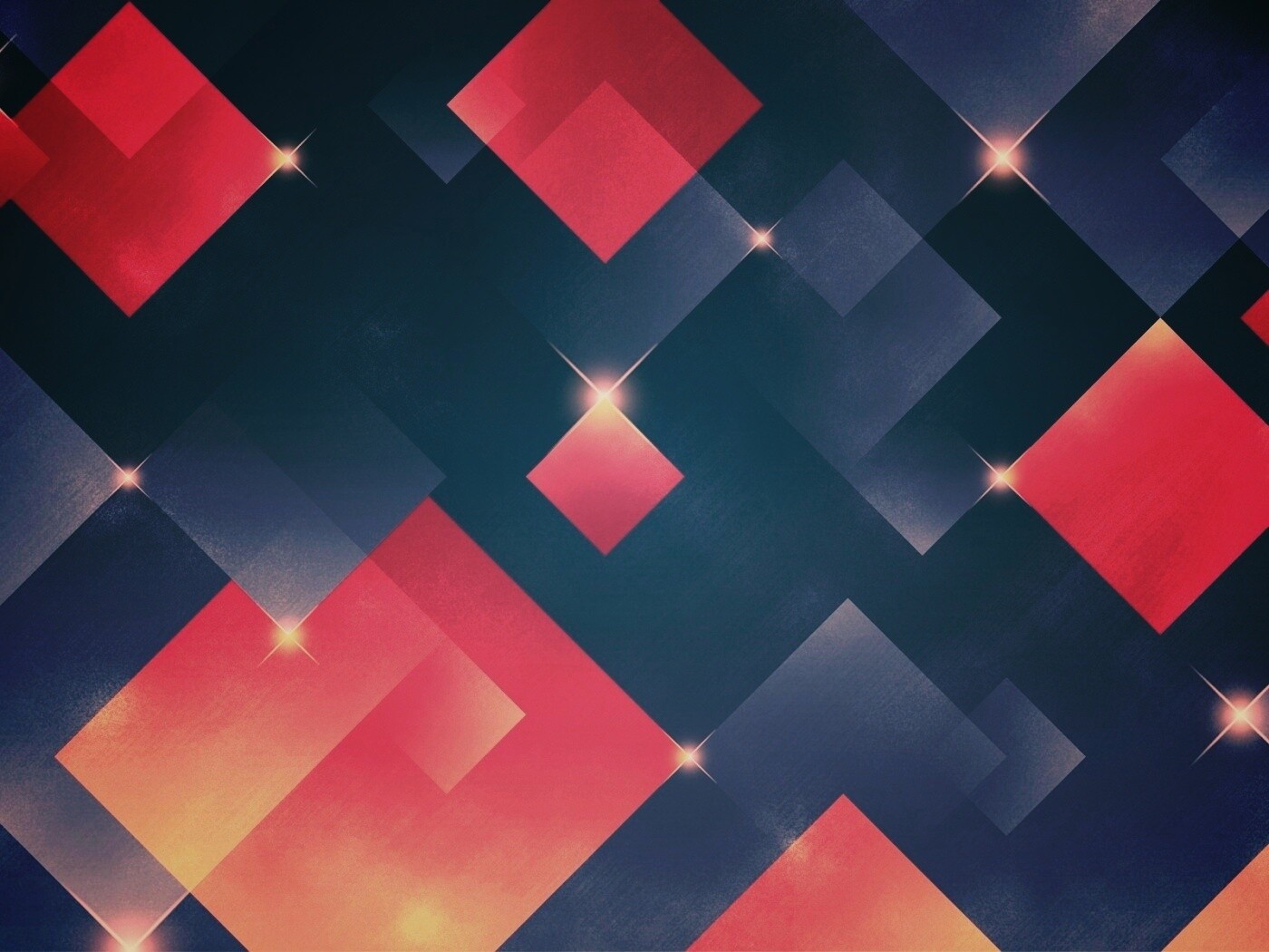 Красные и синие ромбы обои