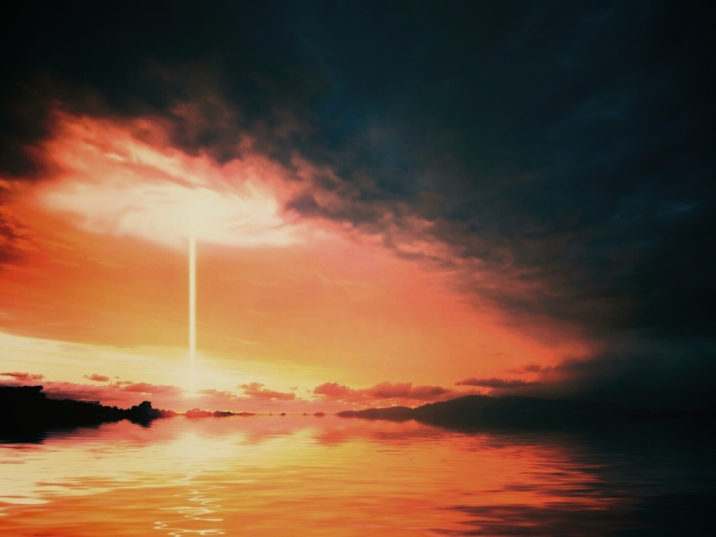 Луч с неба обои