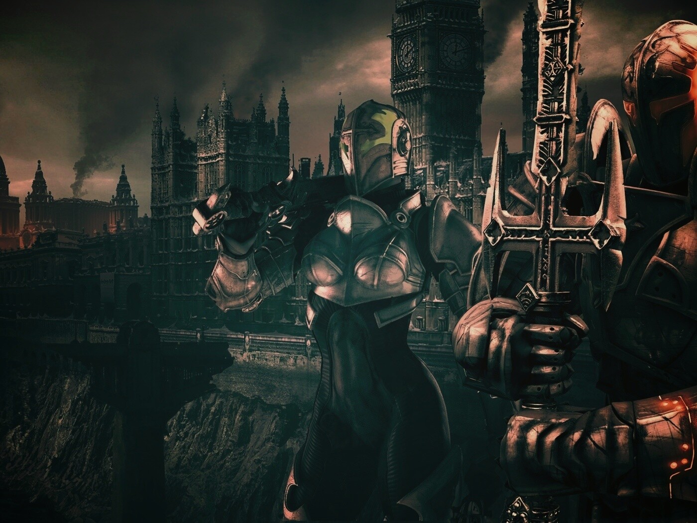 Постапокалиптический Лондон из игры обои