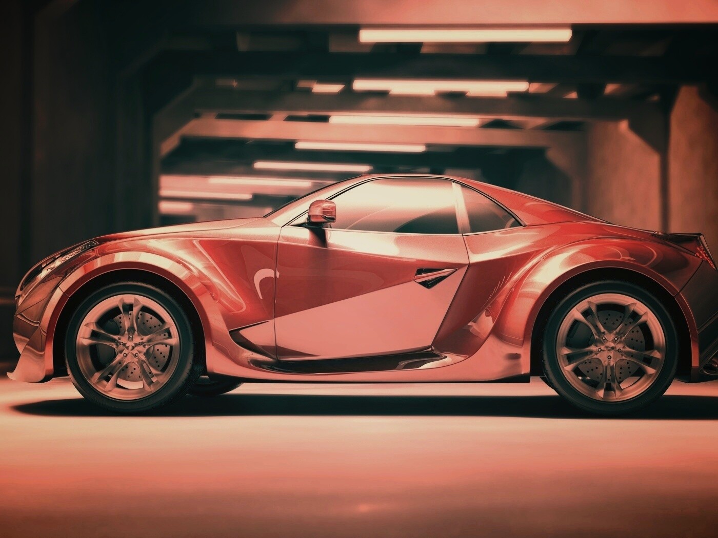 Красный концепт обои