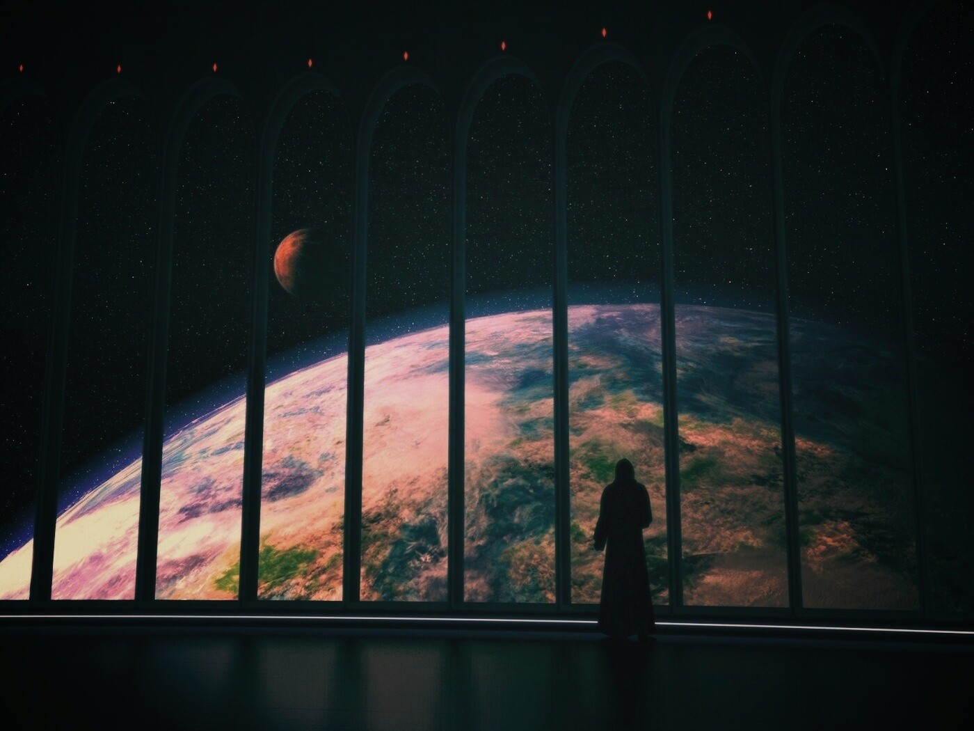 Вид на планету обои