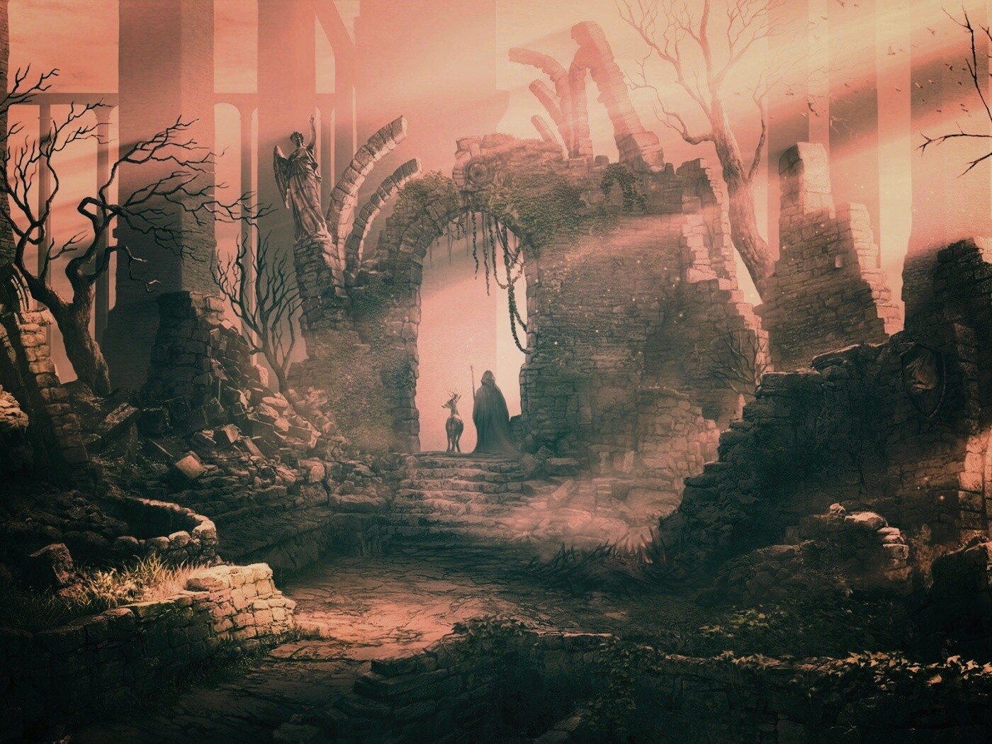 Маг в руинах обои