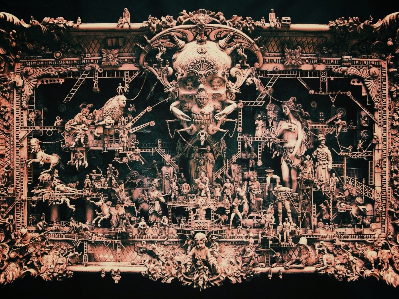 Адская скульптура обои