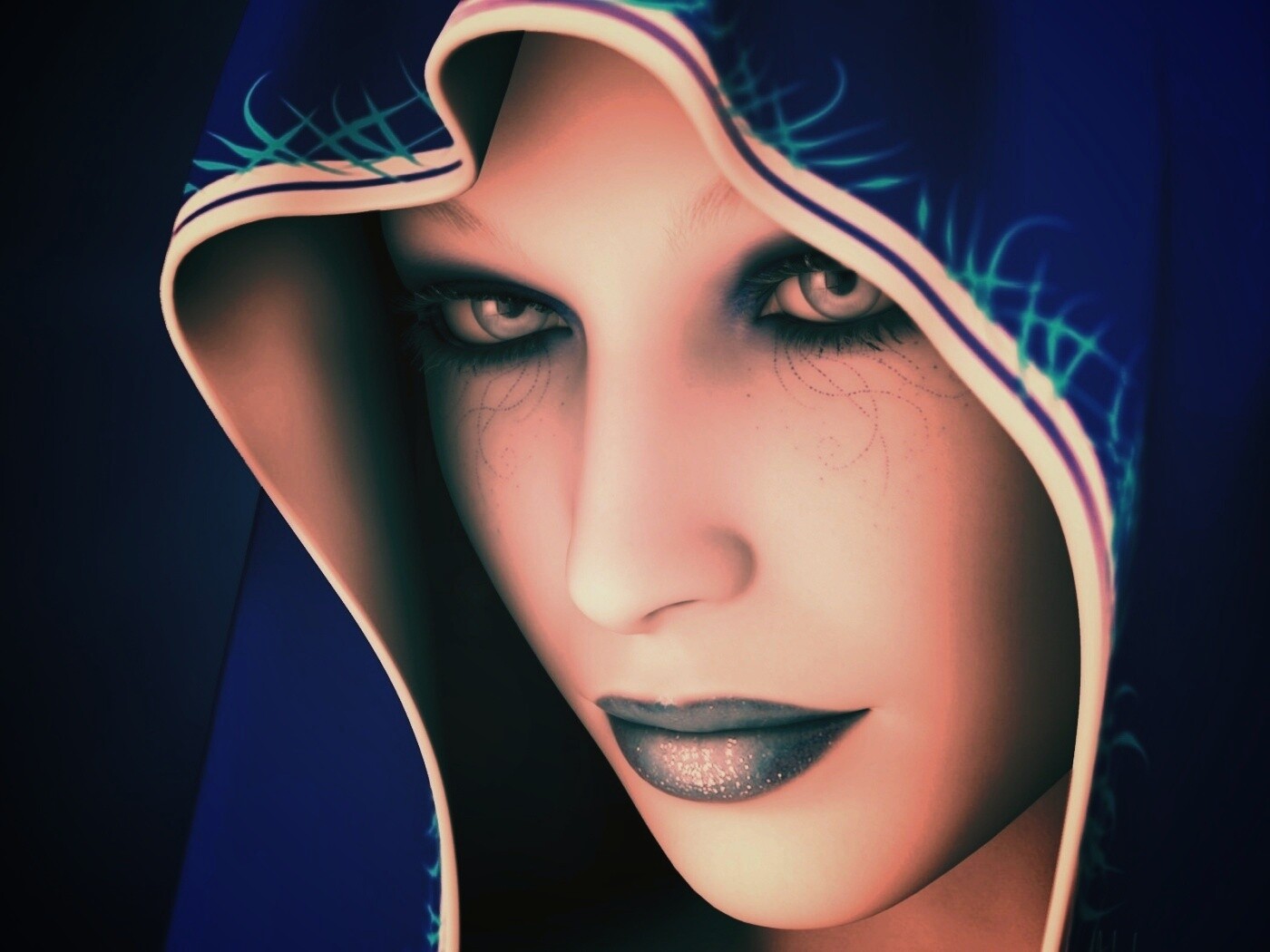 Магичка в капюшоне обои