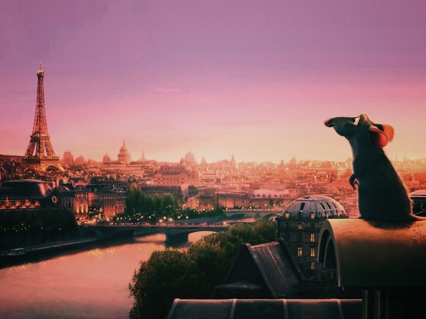 Париж в Рататуе обои