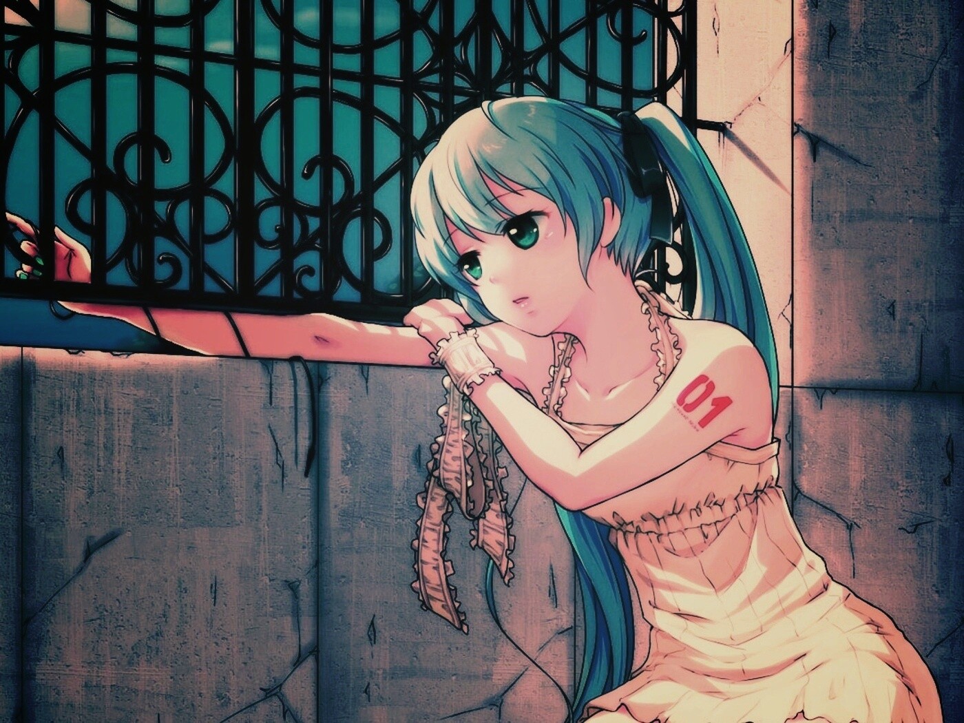 Девушка грустит обои