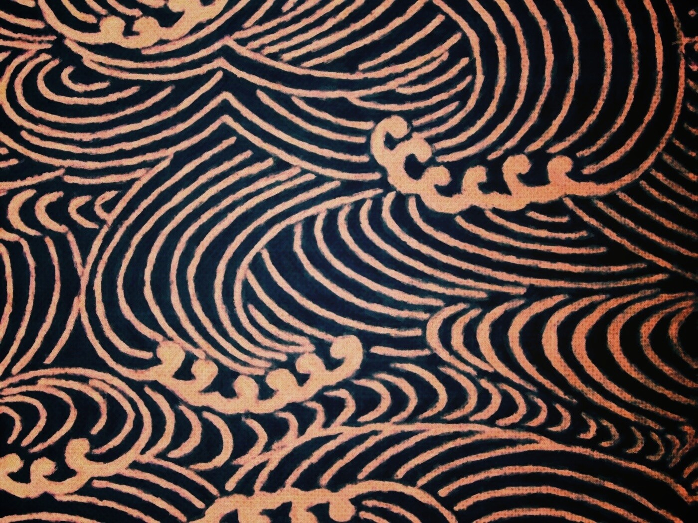 Волны на ткани обои