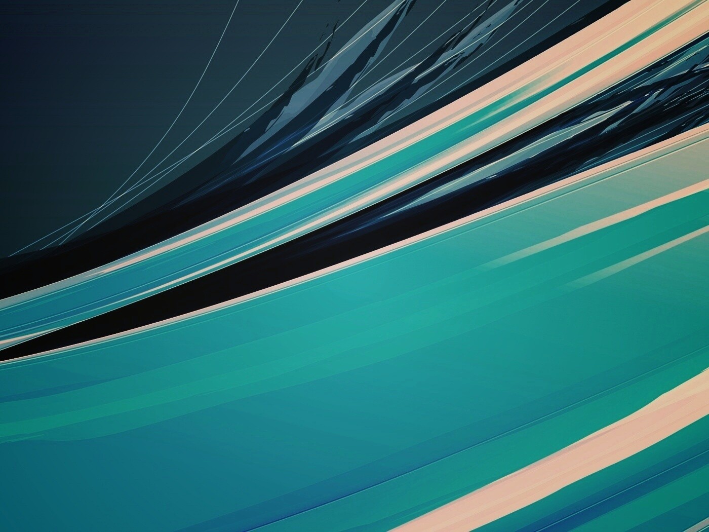 Синие и голубые линии обои