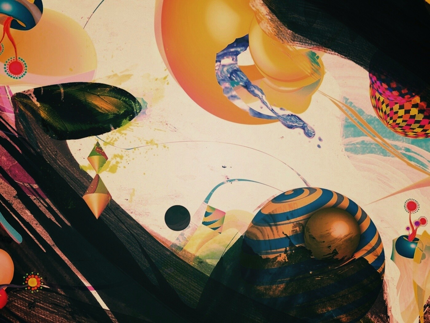 Абстракция из игрушек обои