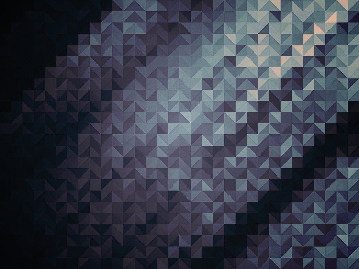 Синий квадратный узор обои