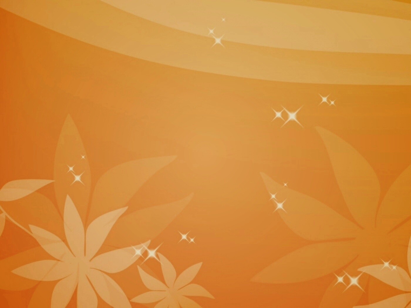 Оранжевый цветочный фон обои