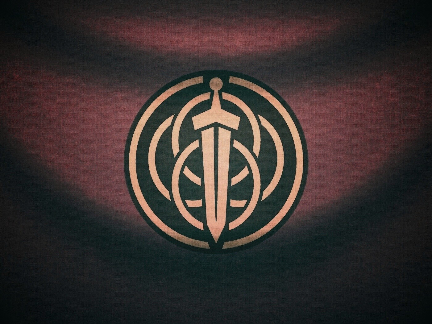 Меч на фоне колец обои