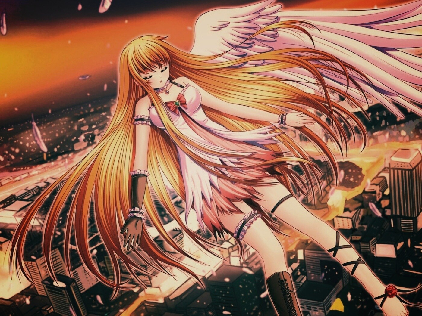 Неопознанная девушка из аниме обои