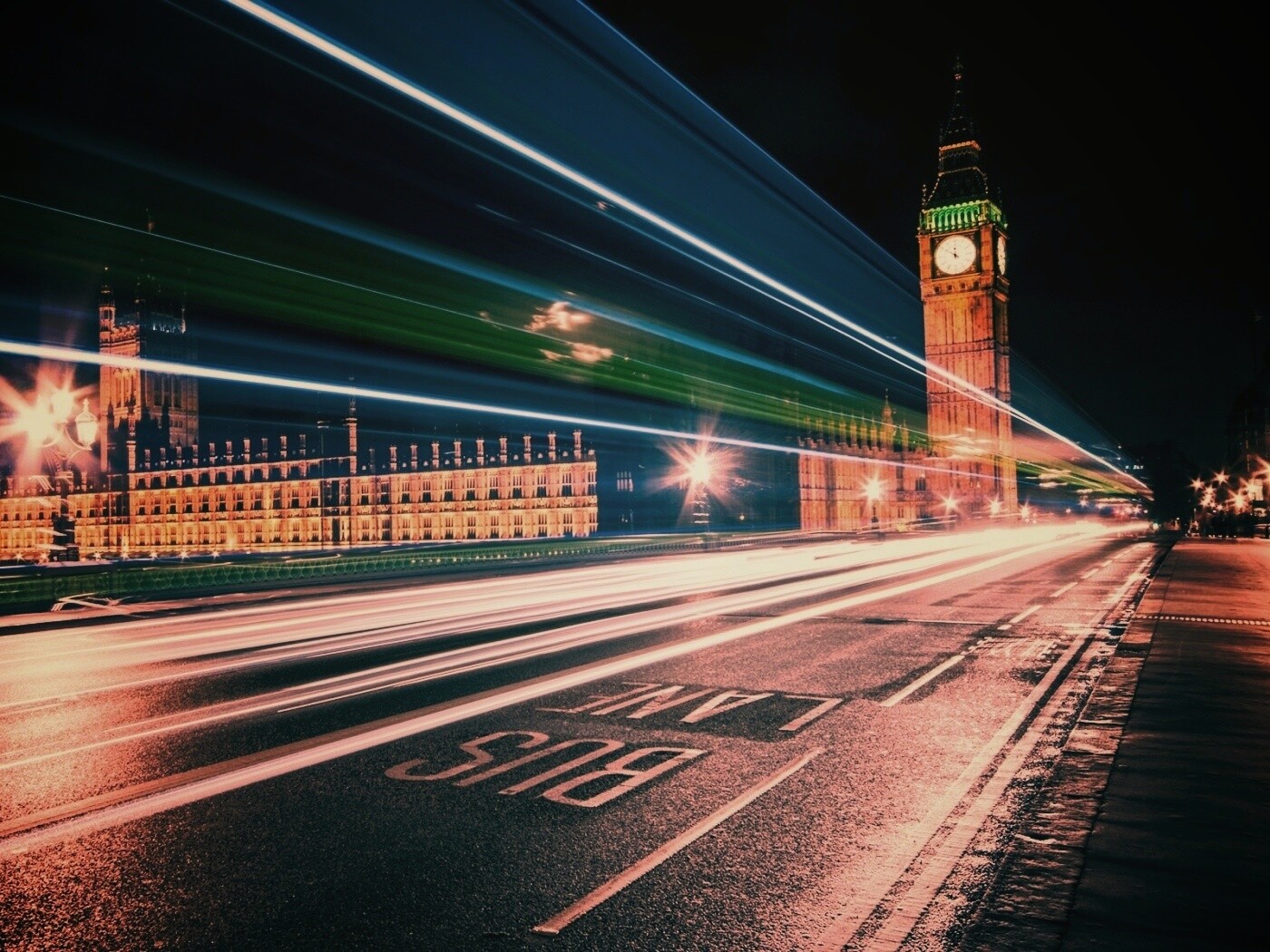 Ночной лондон обои