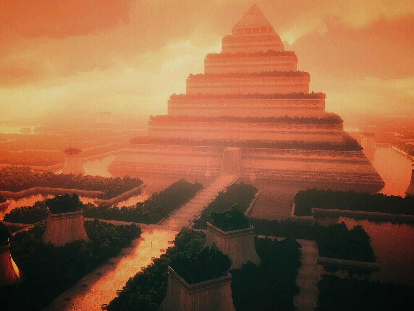 Пирамида обои