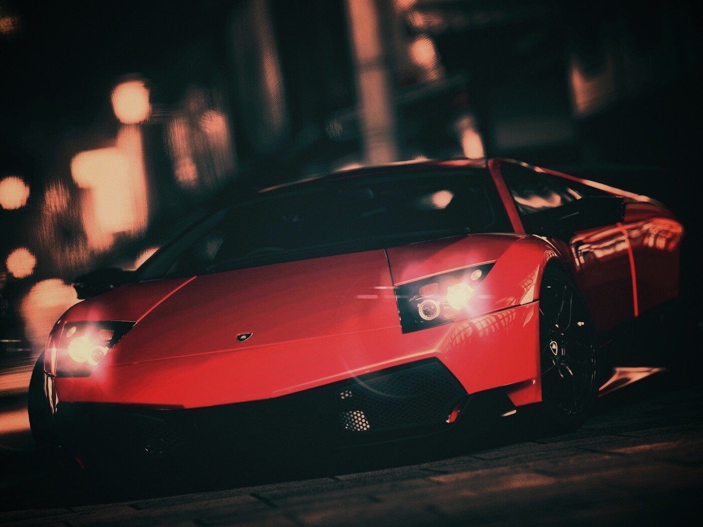 Красная ламборджини мурселаго обои