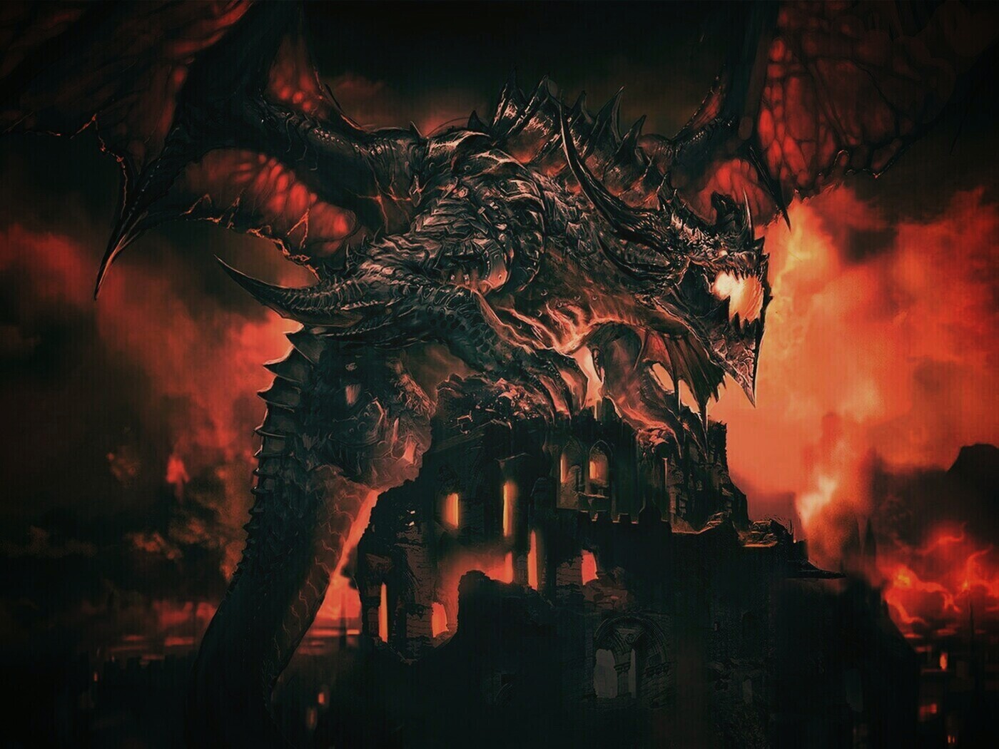 Огромный дракон обои