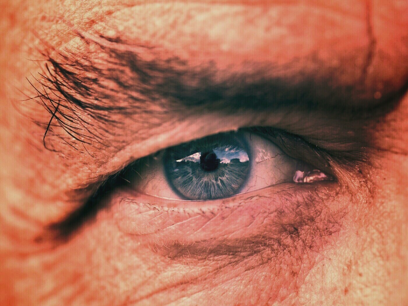 Глаз пожилого человека обои