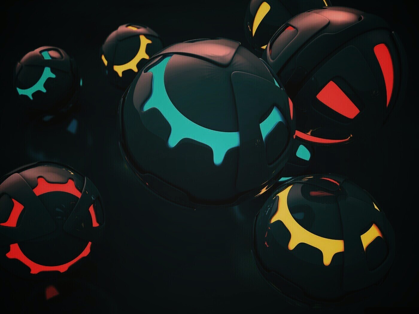 Трёхмерные шары обои