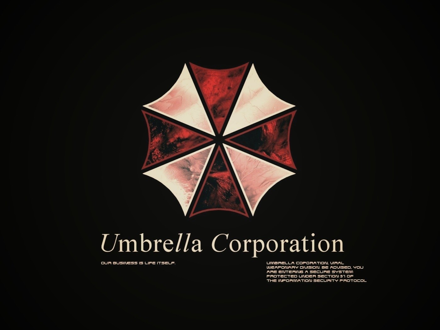 Логотип корпорации Амбрелла (Umbrella corp) обои