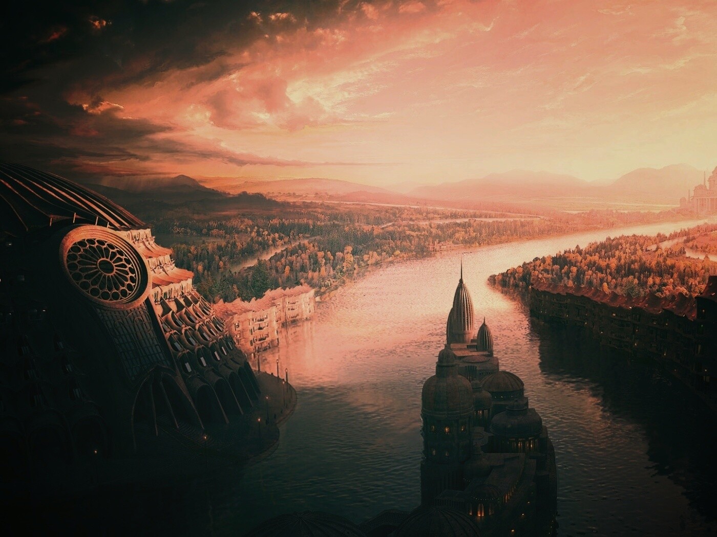 Древний город обои