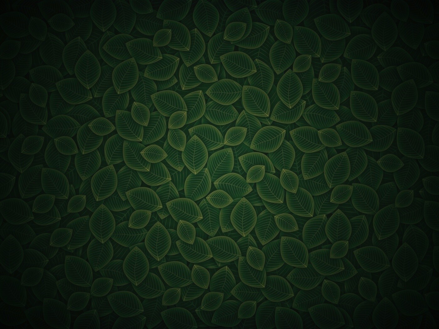 Векторные зеленые листья обои