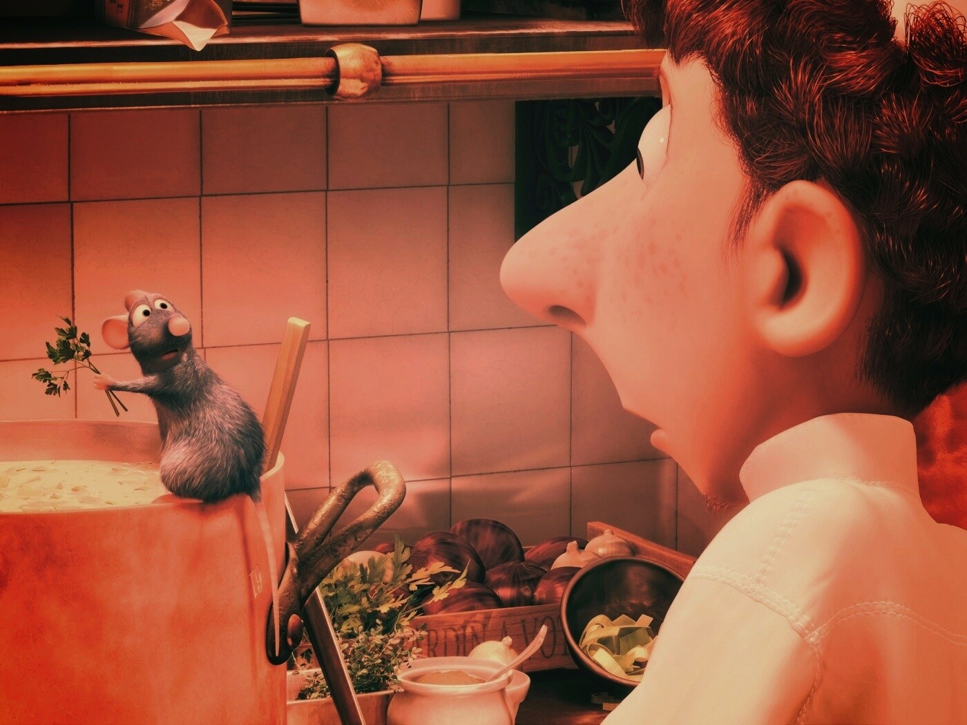 Рататуй варит суп обои