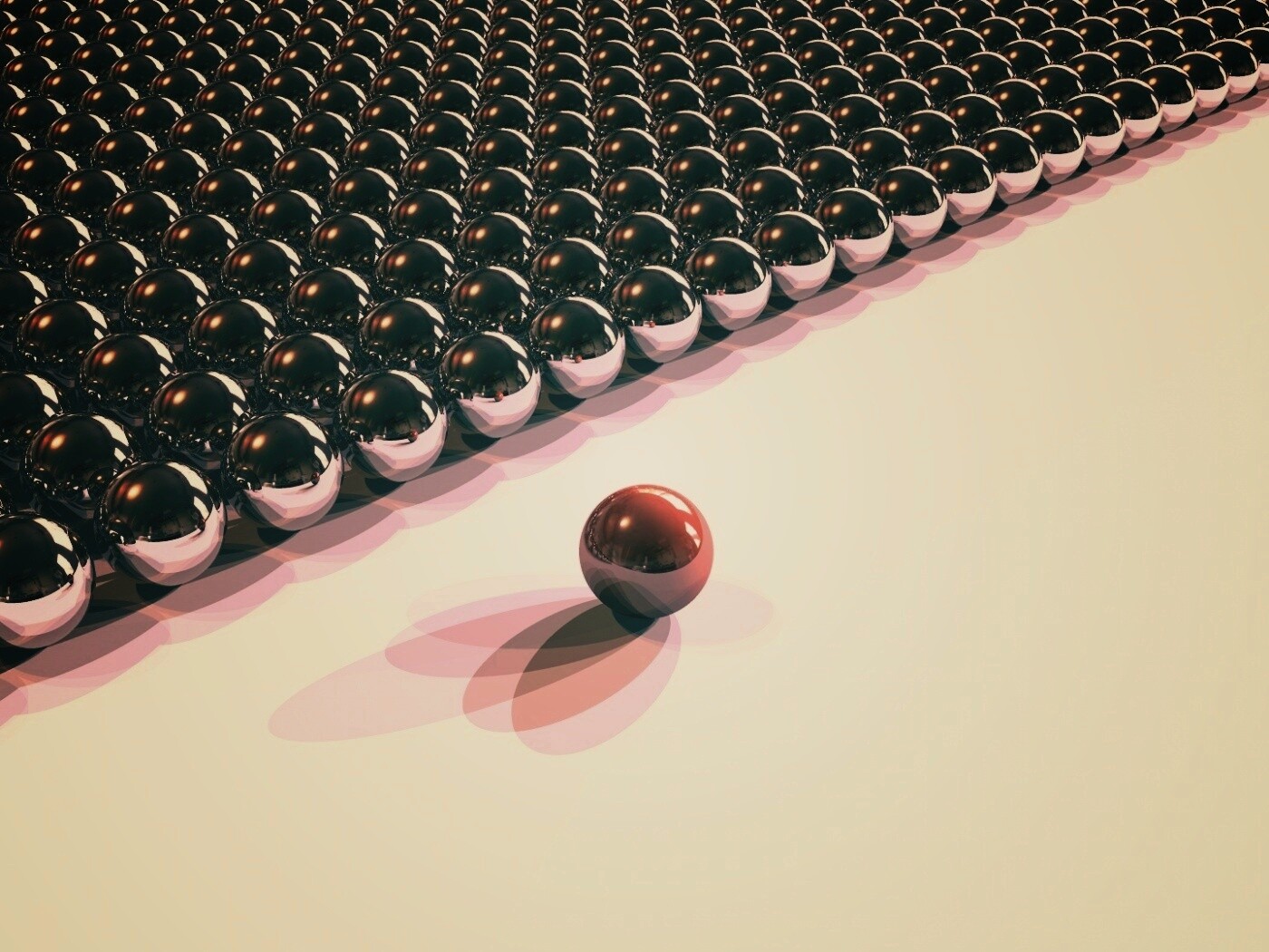 Металлические шарики обои