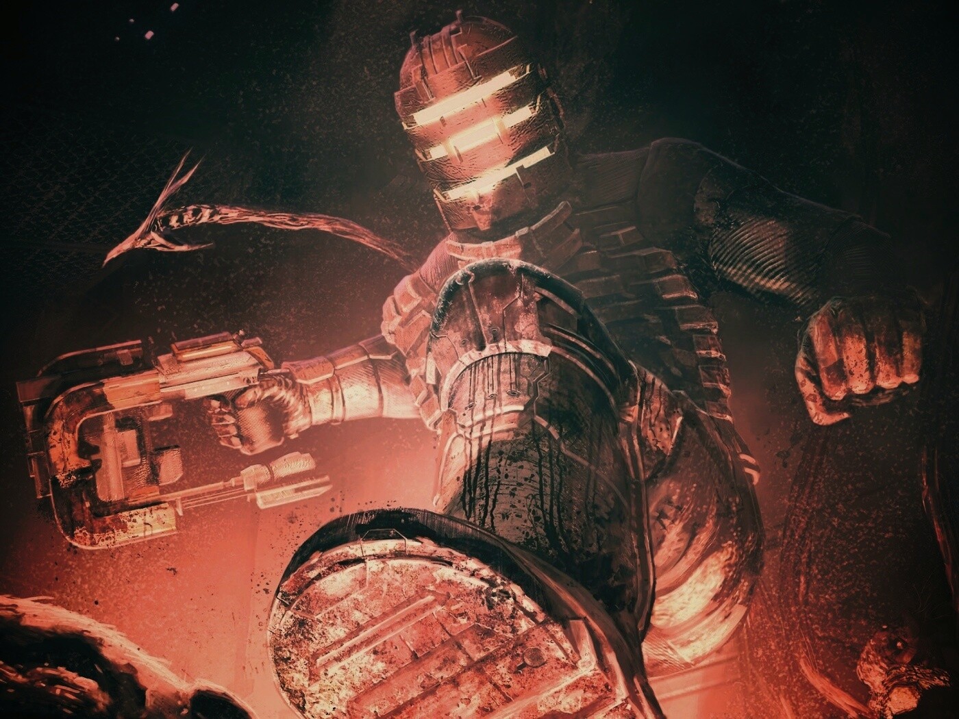 Айзек топчет монстра обои