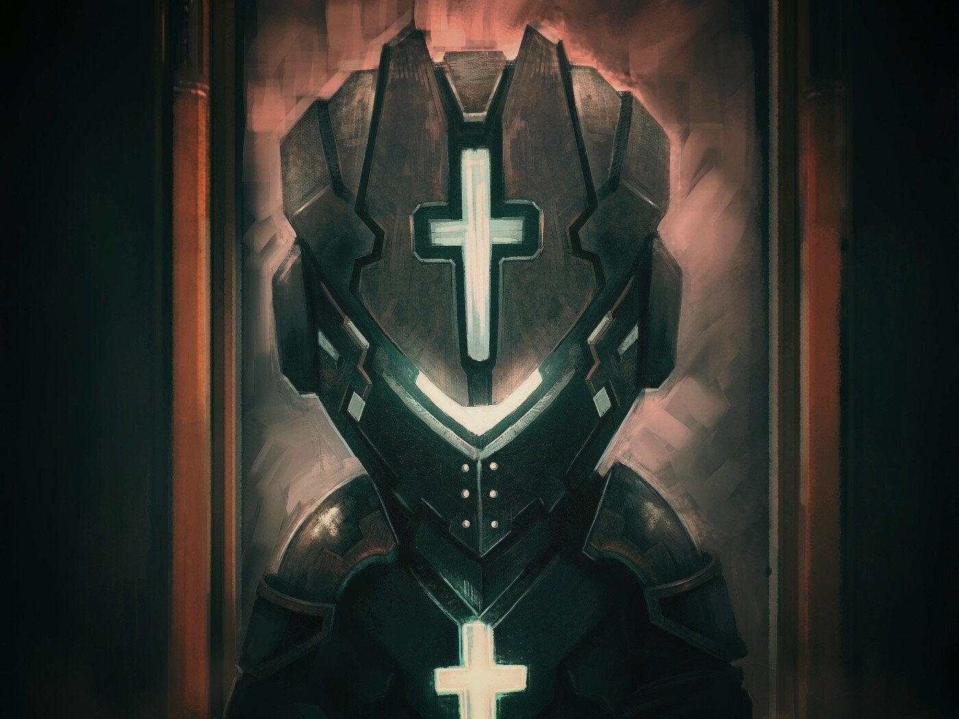 Рыцарь в стиле Dead Space обои