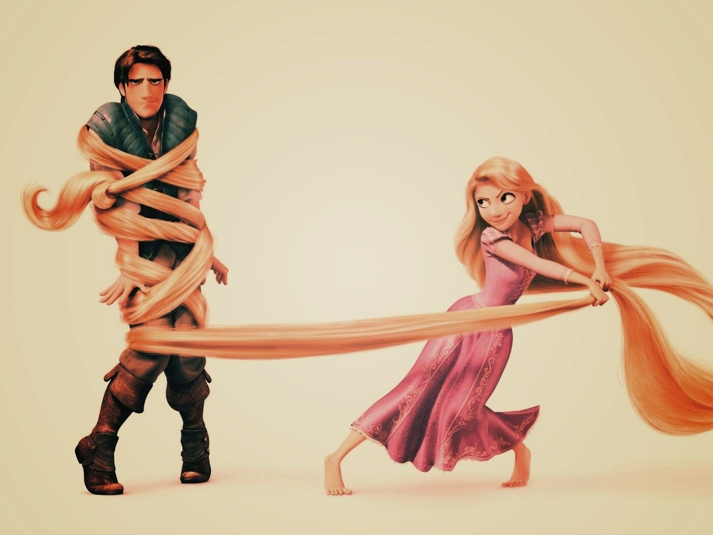 Рапунцель и пойманный Флин обои