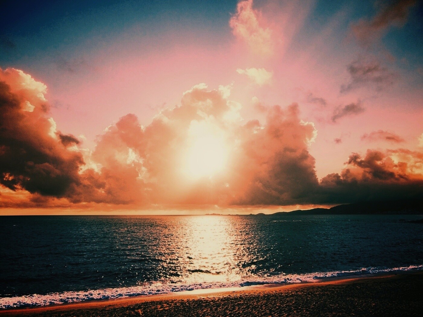 Солнечный пляж обои