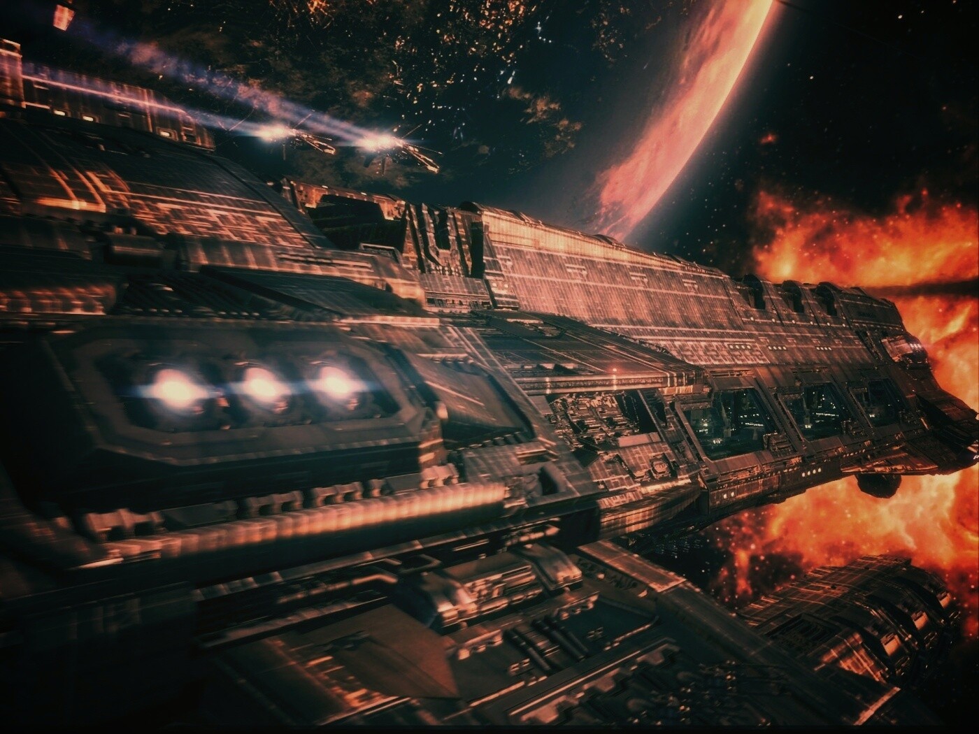 Космический корабль обои