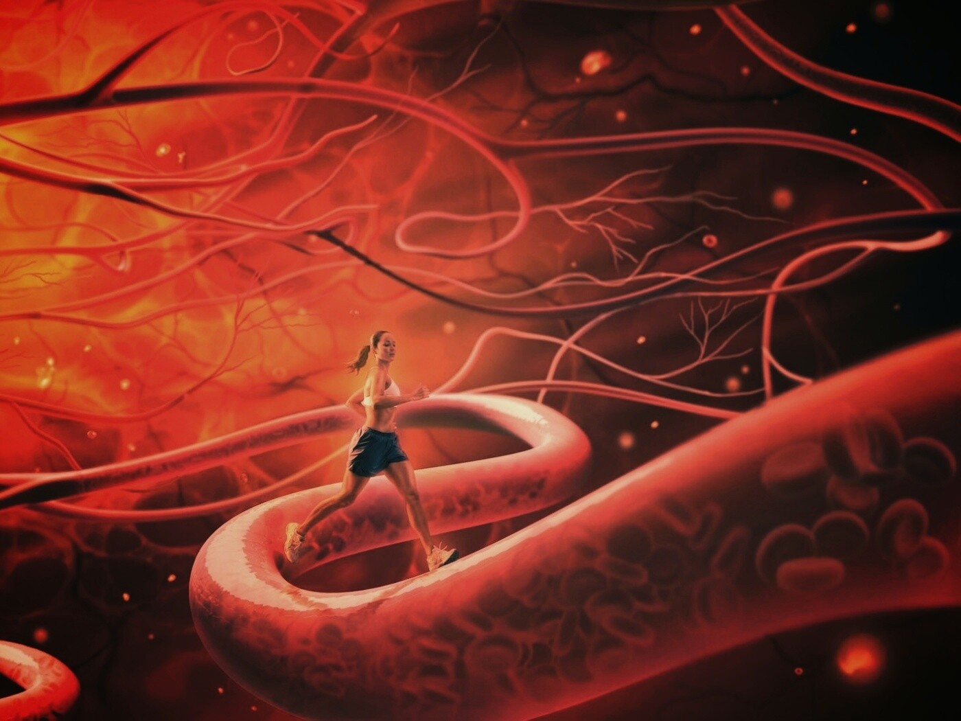 Бег крови обои