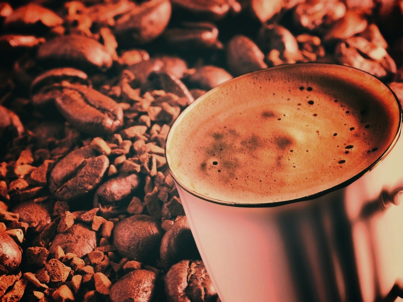 Кружка заварного кофе обои