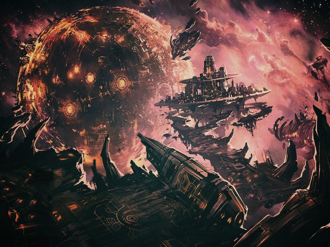 Фантастический пейзаж обои