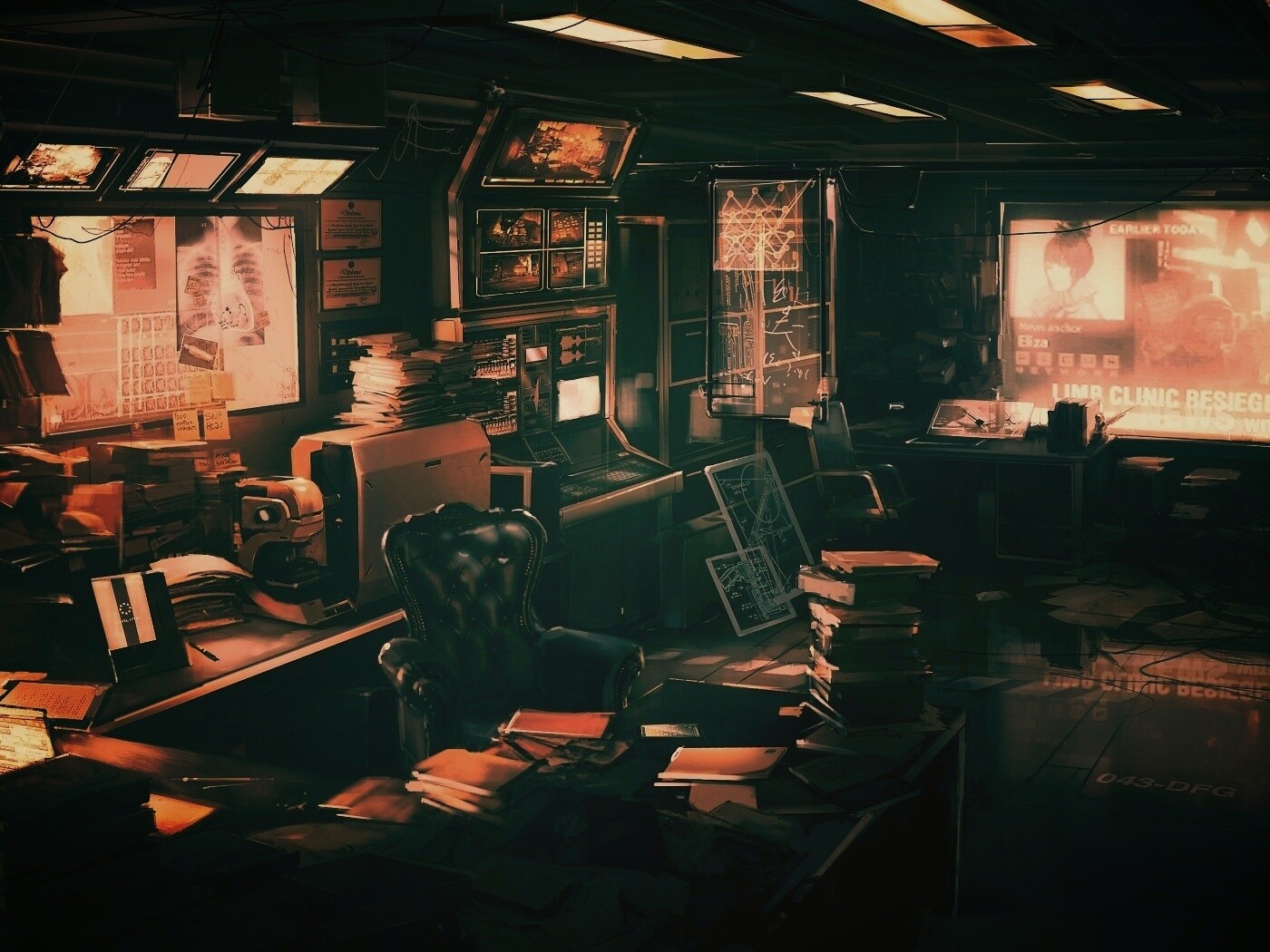 Кабинет обои