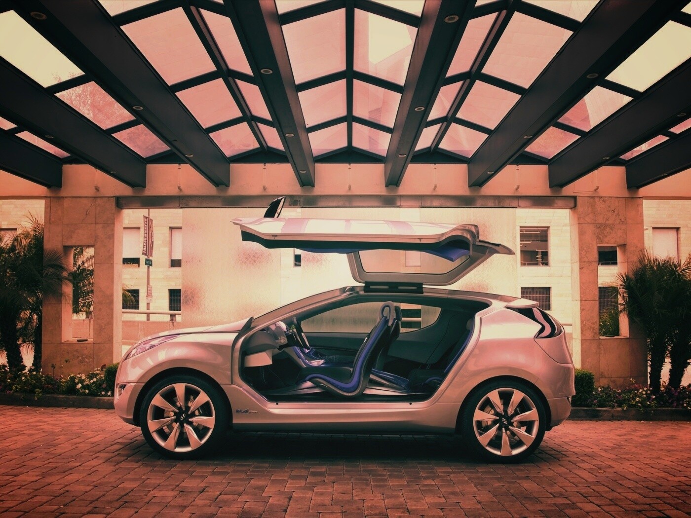 Автомобиль самолёт обои