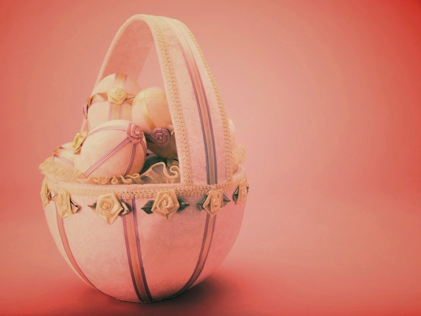 Пасхальная корзиночка обои