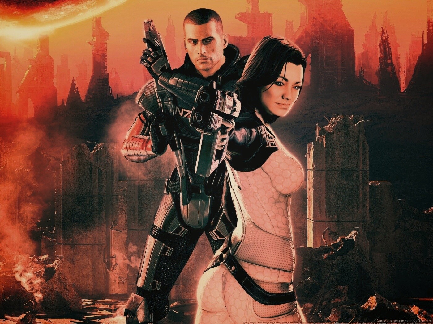 Шепард и Миранда обои